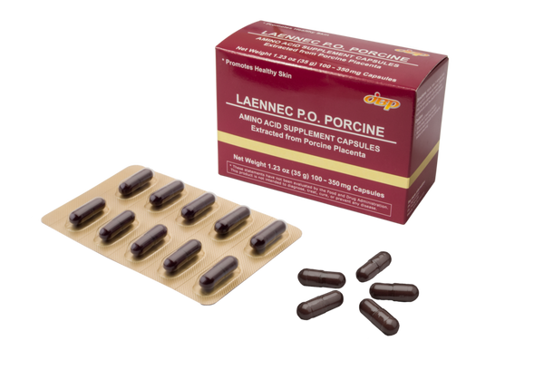 Laennec PO Porcine Placental Capsules - 100 capsules/box - 10-15% off