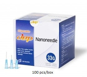 JBP Ultra thin-walled Nanoneedles (100 needles/box) - Free US shipping with 2+ boxes