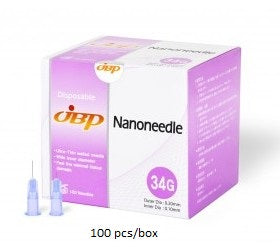 JBP Ultra thin-walled Nanoneedles (100 needles/box) - Free US shipping with 2+ boxes